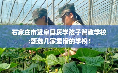石家庄市赞皇县厌学孩子管教学校:甄选几家靠谱的学校! 石家庄市赞皇县厌学孩子管教学校:甄选几家靠谱的学校!