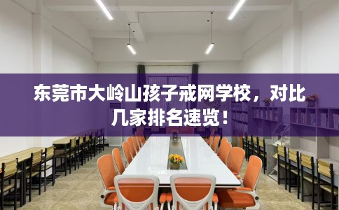 东莞市大岭山孩子戒网学校,对比几家排名速览! 东莞市大岭山孩子戒网学校,对比几家排名速览!