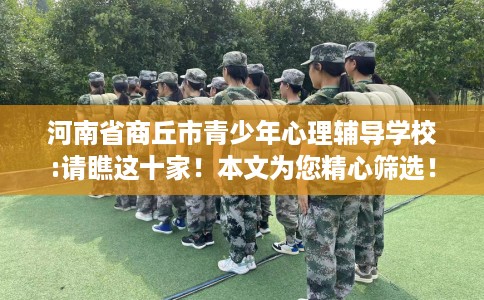 河南省商丘市青少年心理辅导学校:请瞧这十家!本文为您精心筛选! 河南省商丘市青少年心理辅导学校:请瞧这十家!本文为您精心筛选!