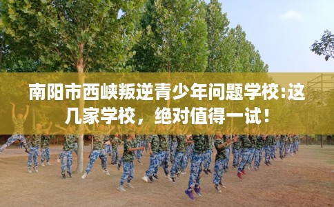 南阳市西峡叛逆青少年问题学校:这几家学校,绝对值得一试! 南阳市西峡叛逆青少年问题学校:这几家学校,绝对值得一试!