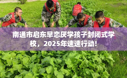 南通市启东早恋厌学孩子封闭式学校,2025年速速行动! 南通市启东早恋厌学孩子封闭式学校,2025年速速行动!