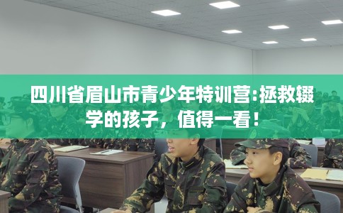 四川省眉山市青少年特训营:拯救辍学的孩子，值得一看！