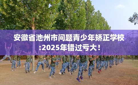安徽省池州市问题青少年矫正学校:2025年错过亏大！