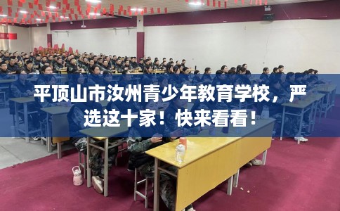 平顶山市汝州青少年教育学校,严选这十家!快来看看! 平顶山市汝州青少年教育学校,严选这十家!快来看看!