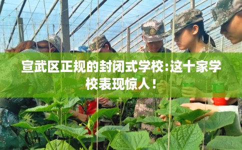 宣武区正规的封闭式学校:这十家学校表现惊人！