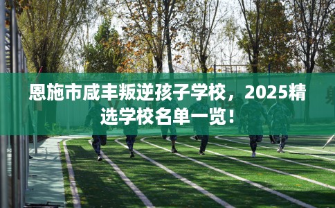 恩施市咸丰叛逆孩子学校，2025精选学校名单一览！