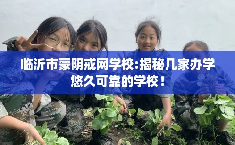临沂市蒙阴戒网学校:揭秘几家办学悠久可靠的学校! 临沂市蒙阴戒网学校:揭秘几家办学悠久可靠的学校!
