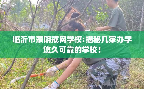 临沂市蒙阴戒网学校:揭秘几家办学悠久可靠的学校! 临沂市蒙阴戒网学校:揭秘几家办学悠久可靠的学校!