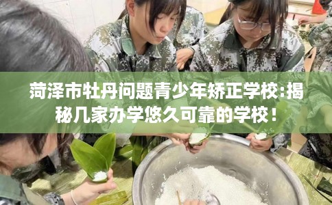 菏泽市牡丹问题青少年矫正学校:揭秘几家办学悠久可靠的学校! 菏泽市牡丹问题青少年矫正学校:揭秘几家办学悠久可靠的学校!