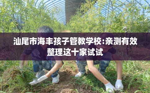 汕尾市海丰孩子管教学校:亲测有效整理这十家试试 汕尾市海丰孩子管教学校:亲测有效整理这十家试试