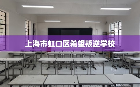 上海市虹口区希望叛逆学校