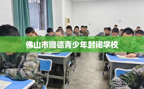 佛山市顺德青少年封闭学校