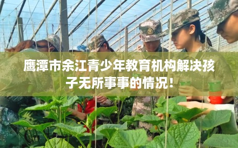 鹰潭市余江青少年教育机构解决孩子无所事事的情况！