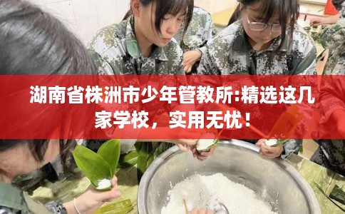 湖南省株洲市少年管教所:精选这几家学校，实用无忧！