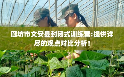 廊坊市文安县封闭式训练营:提供详尽的观点对比分析！