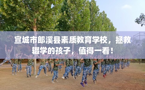 宣城市郎溪县素质教育学校，拯救辍学的孩子，值得一看！