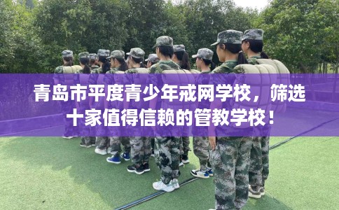 青岛市平度青少年戒网学校，筛选十家值得信赖的管教学校！