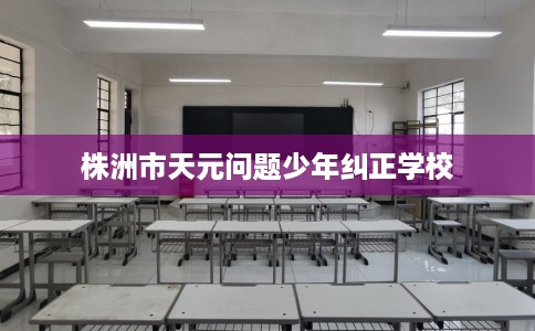 株洲市天元问题少年纠正学校