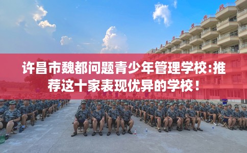 许昌市魏都问题青少年管理学校:推荐这十家表现优异的学校！