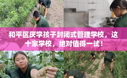 和平区厌学孩子封闭式管理学校，这十家学校，绝对值得一试！