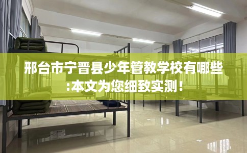 邢台市宁晋县少年管教学校有哪些:本文为您细致实测！