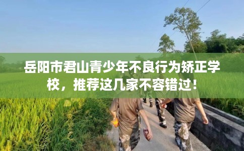 岳阳市君山青少年不良行为矫正学校,推荐这几家不容错过! 岳阳市君山青少年不良行为矫正学校,推荐这几家不容错过!