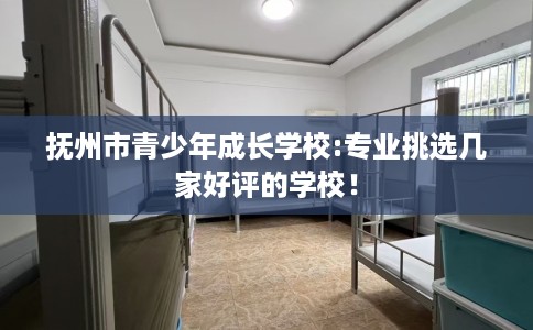 抚州市青少年成长学校:专业挑选几家好评的学校！