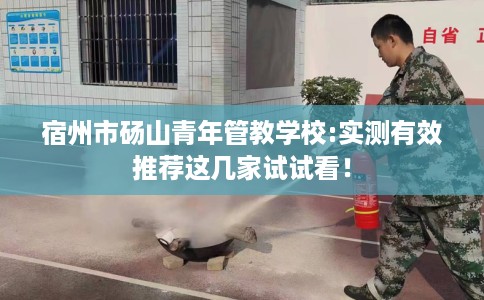 宿州市砀山青年管教学校:实测有效推荐这几家试试看！