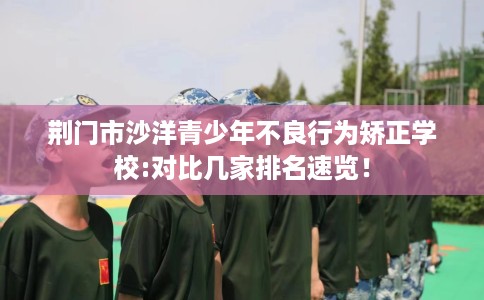 荆门市沙洋青少年不良行为矫正学校:对比几家排名速览！