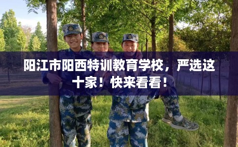 阳江市阳西特训教育学校，严选这十家！快来看看！
