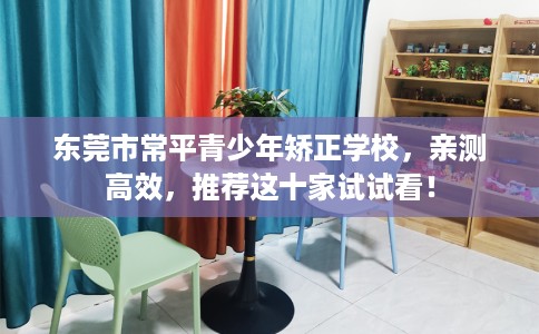 东莞市常平青少年矫正学校，亲测高效，推荐这十家试试看！