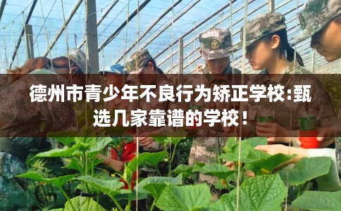 德州市青少年不良行为矫正学校:甄选几家靠谱的学校! 德州市青少年不良行为矫正学校:甄选几家靠谱的学校!