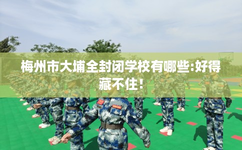 梅州市大埔全封闭学校有哪些:好得藏不住！