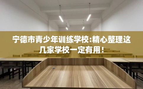 宁德市青少年训练学校:精心整理这几家学校一定有用！