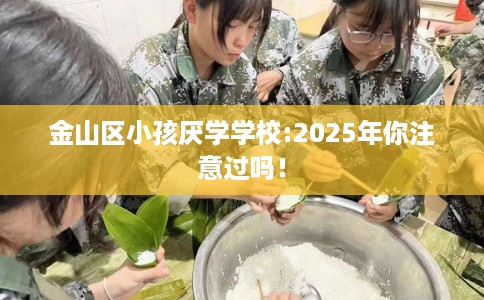 金山区小孩厌学学校:2025年你注意过吗! 金山区小孩厌学学校:2025年你注意过吗!