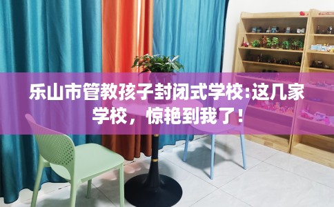 乐山市管教孩子封闭式学校:这几家学校，惊艳到我了！