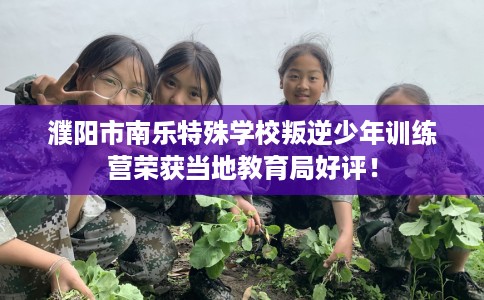 濮阳市南乐特殊学校叛逆少年训练营荣获当地教育局好评！