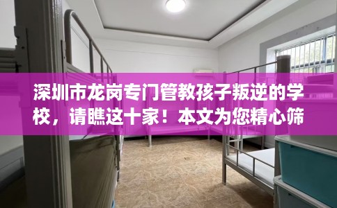 深圳市龙岗专门管教孩子叛逆的学校，请瞧这十家！本文为您精心筛选！