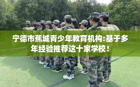 宁德市蕉城青少年教育机构:基于多年经验推荐这十家学校! 宁德市蕉城青少年教育机构:基于多年经验推荐这十家学校!