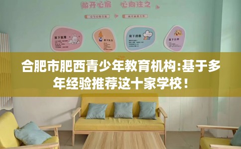 合肥市肥西青少年教育机构:基于多年经验推荐这十家学校! 合肥市肥西青少年教育机构:基于多年经验推荐这十家学校!