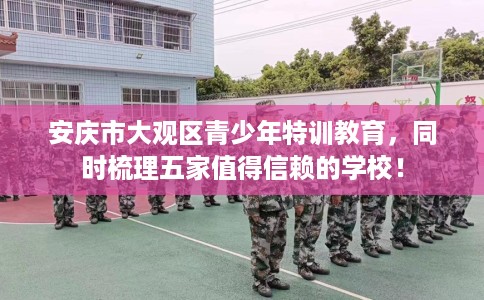 安庆市大观区青少年特训教育,同时梳理五家值得信赖的学校! 安庆市大观区青少年特训教育,同时梳理五家值得信赖的学校!