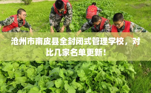 沧州市南皮县全封闭式管理学校，对比几家名单更新！