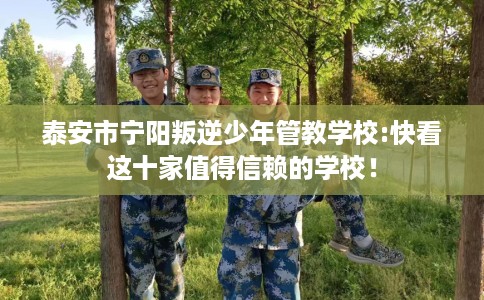 泰安市宁阳叛逆少年管教学校:快看这十家值得信赖的学校！