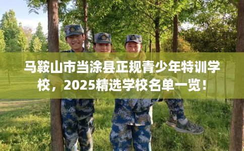 马鞍山市当涂县正规青少年特训学校，2025精选学校名单一览！