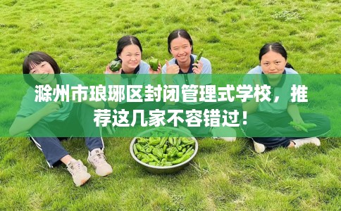 滁州市琅琊区封闭管理式学校，推荐这几家不容错过！