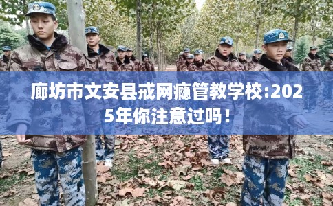 廊坊市文安县戒网瘾管教学校:2025年你注意过吗！