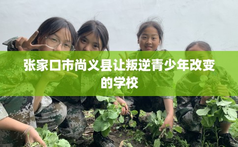 张家口市尚义县让叛逆青少年改变的学校