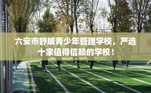 六安市舒城青少年管理学校，严选十家值得信赖的学校！