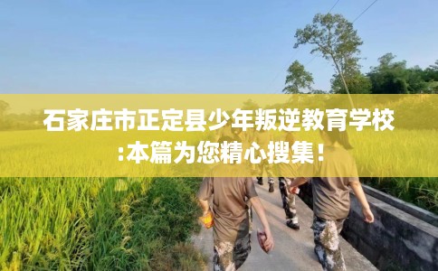 石家庄市正定县少年叛逆教育学校:本篇为您精心搜集！