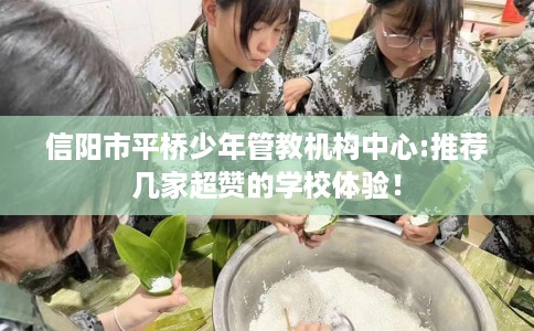 信阳市平桥少年管教机构中心:推荐几家超赞的学校体验！